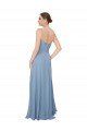 Chiffon Low Back Long Sweetheart Dusty Blue A-Line Bridesmaid Dress / Evening Dress Sudbury