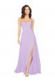 Chiffon Low Back Long Sweetheart Lilac A-Line Bridesmaid Dress / Evening Dress Sudbury