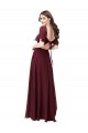 Soft Chiffon Keyhole Back Long Sweetheart A-Line Formal Dress / Bridesmaid Dress Sudbury