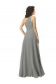 Soft Chiffon Long One Shoulder Wisteria A-Line Bridesmaid Dress Sudbury
