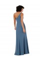 Soft Chiffon Long One Shoulder Burgundy A-Line Formal Evening Gown / Bridesmaid Dress Sudbury