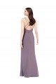 Soft Chiffon Criss Cross Open Back Long Sweetheart Column Formal Evening Gown / Bridesmaid Dress Sudbury
