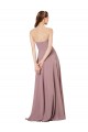 Soft Chiffon Low Back Long Strapless A-Line Formal Dress / Bridesmaid Dress Sudbury