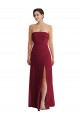 Soft Chiffon Low Back Long Strapless A-Line Formal Evening Gown / Bridesmaid Dress Sudbury