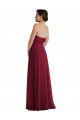 Soft Chiffon Low Back Long Strapless A-Line Formal Evening Gown / Bridesmaid Dress Sudbury