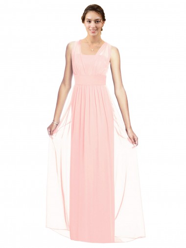 Luxe Chiffon Long V-Neck A-Line Bridesmaid Dress Sudbury