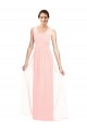 Luxe Chiffon Long V-Neck A-Line Bridesmaid Dress Sudbury
