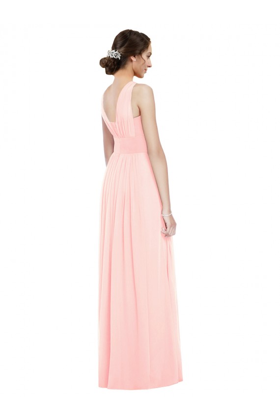Luxe Chiffon Long V-Neck A-Line Bridesmaid Dress Sudbury