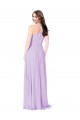 Soft Chiffon Long V-Neck Saffron A-Line Formal Dress / Bridesmaid Dress Sudbury