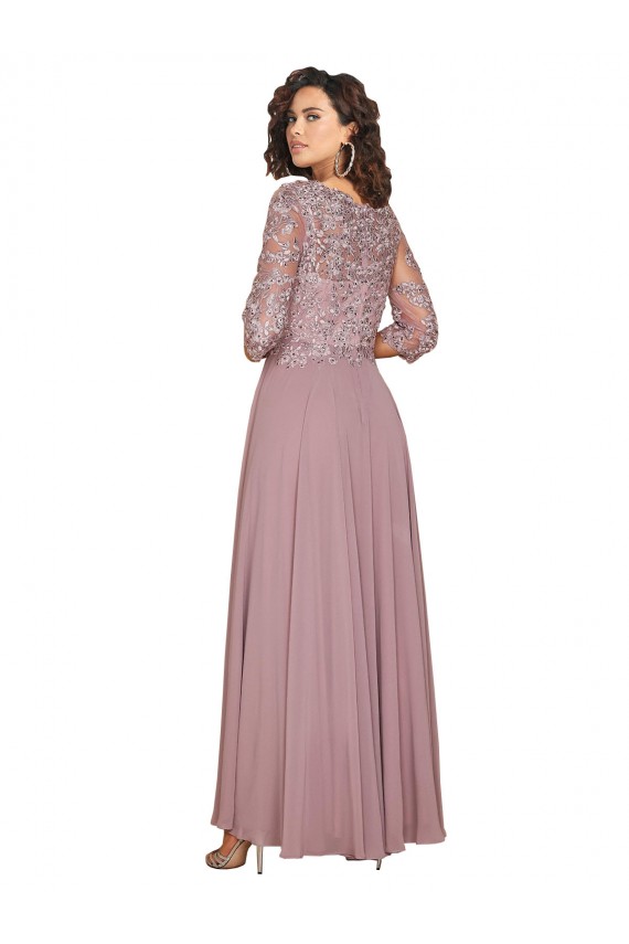 Soft Chiffon Long V-Neck A-Line Prom Dress / Bridesmaid Dress Sudbury