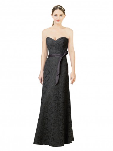 Lace Long Sweetheart Sheath Bridesmaid Dress Sudbury