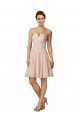 Soft Chiffon & Lace Knee Length Sweetheart A-Line Bridesmaid Dress Sudbury