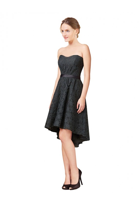Lace Knee Length Sweetheart A-Line High Low Bridesmaid Dress Sudbury