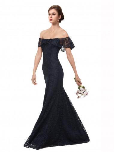 Lace Long Off the Shoulder Mermaid Prom Dress / Bridesmaid Dress Sudbury