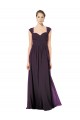 Soft Chiffon & Lace Keyhole Back Long Sweetheart A-Line Formal Dress / Bridesmaid Dress Sudbury
