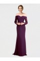 Soft Chiffon & Lace Low Back Long Off the Shoulder Mermaid Bridesmaid Dress Sudbury