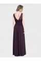Chiffon & Lace V-Back Long V-Neck A-Line Bridesmaid Dress / Evening Dress Sudbury