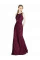 Lace Keyhole Back Long Illusion Neck A-Line Prom Dress / Bridesmaid Dress Sudbury