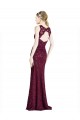 Lace Keyhole Back Long Illusion Neck A-Line Prom Dress / Bridesmaid Dress Sudbury