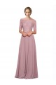 Soft Chiffon & Lace Long Off the Shoulder A-Line Prom Dress / Bridesmaid Dress Sudbury