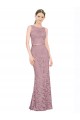Lace Long Illusion Neck Mermaid Prom Dress / Bridesmaid Dress Sudbury