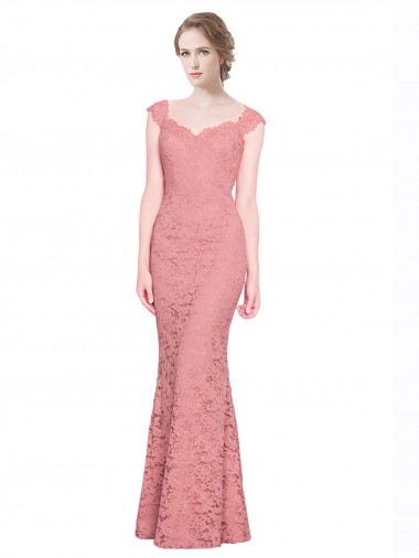 Lace Long Sweetheart Mermaid Prom Dress / Bridesmaid Dress Sudbury
