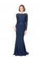 Lace V-Back Sweep Train Jewel Neck Mermaid, Sheath Bridesmaid Dress Sudbury