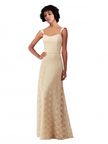 Lace Long Sweetheart A-Line Bridesmaid Dress Sudbury