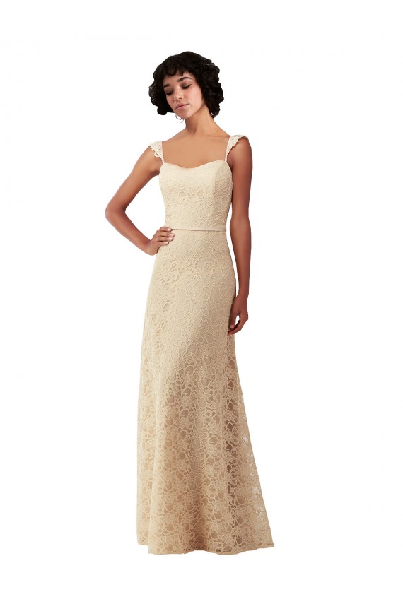 Lace Long Sweetheart A-Line Bridesmaid Dress Sudbury