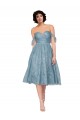 Lace Keyhole Back Knee Length Off the Shoulder A-Line Bridesmaid Dress Sudbury