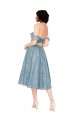 Lace Keyhole Back Knee Length Off the Shoulder A-Line Bridesmaid Dress Sudbury