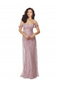 Lace Criss Cross Back Long Off the Shoulder A-Line Bridesmaid Dress Sudbury