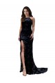 Lace Open Back Long High Neck Mermaid Black Tie Evening Gown / Prom Dress / Bridesmaid Dress Sudbury