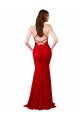 Lace Low Back Long V-Neck Mermaid Formal Dress / Bridesmaid Dress Sudbury