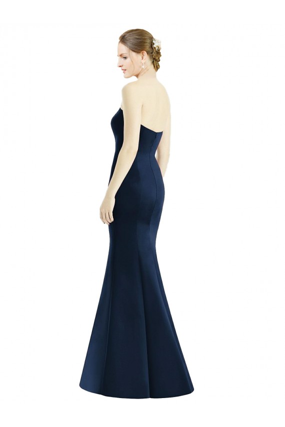 Satin Long Floor Length Sweetheart Mermaid Bridesmaid Dress Sudbury