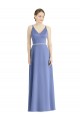 Satin Long Spaghetti Straps A-Line Bridesmaid Dress Sudbury