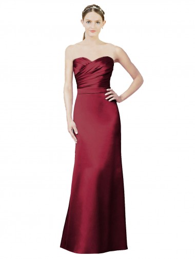 Satin Long Sweetheart Mermaid Bridesmaid Dress / Evening Dress Sudbury