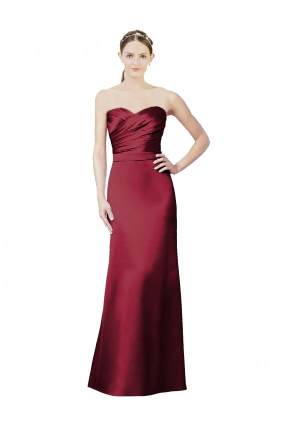 Satin Long Sweetheart Mermaid Bridesmaid Dress / Evening Dress Sudbury