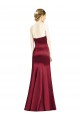 Satin Long Sweetheart Burgundy Mermaid Bridesmaid Dress Sudbury
