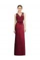 Satin & Lace Long V-Neck A-Line Bridesmaid Dress Sudbury