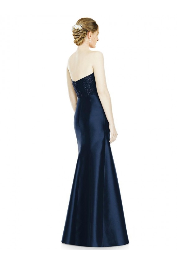 Satin Long Sweetheart Mermaid Evening Dress / Bridesmaid Dress Sudbury