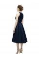 Satin Tea Length Halter Neck A-Line High Low Bridesmaid Dress Sudbury