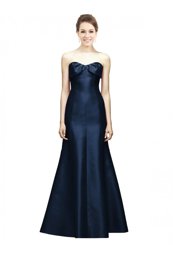 Satin Long Sweetheart Mermaid Bridesmaid Dress Sudbury