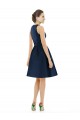 Satin Cocktail Length Halter Neck A-Line Bridesmaid Dress Sudbury