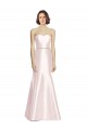 Satin Long Sweetheart Pink Mermaid Bridesmaid Dress Sudbury