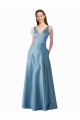Satin Long High Neck A-Line Black Tie Prom Dress / Bridesmaid Dress Sudbury