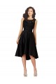 Satin & Lace Midi Length Illusion Neck A-Line High Low Bridesmaid Dress Sudbury