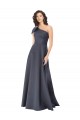Satin Long One Shoulder A-Line Formal Evening Gown / Prom Dress / Bridesmaid Dress Sudbury