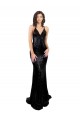 Sequin Criss Cross Open Back Long V-Neck Mermaid Black Tie Evening Gown / Prom Dress / Bridesmaid Dress Sudbury
