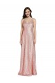Sequin Low Back Long V-Neck Sheath Formal Evening Gown / Prom Dress / Bridesmaid Dress Sudbury